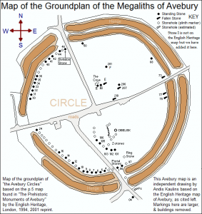 Map Groundplan Avebury